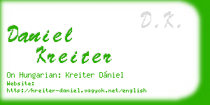 daniel kreiter business card